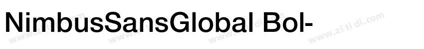 NimbusSansGlobal Bol字体转换